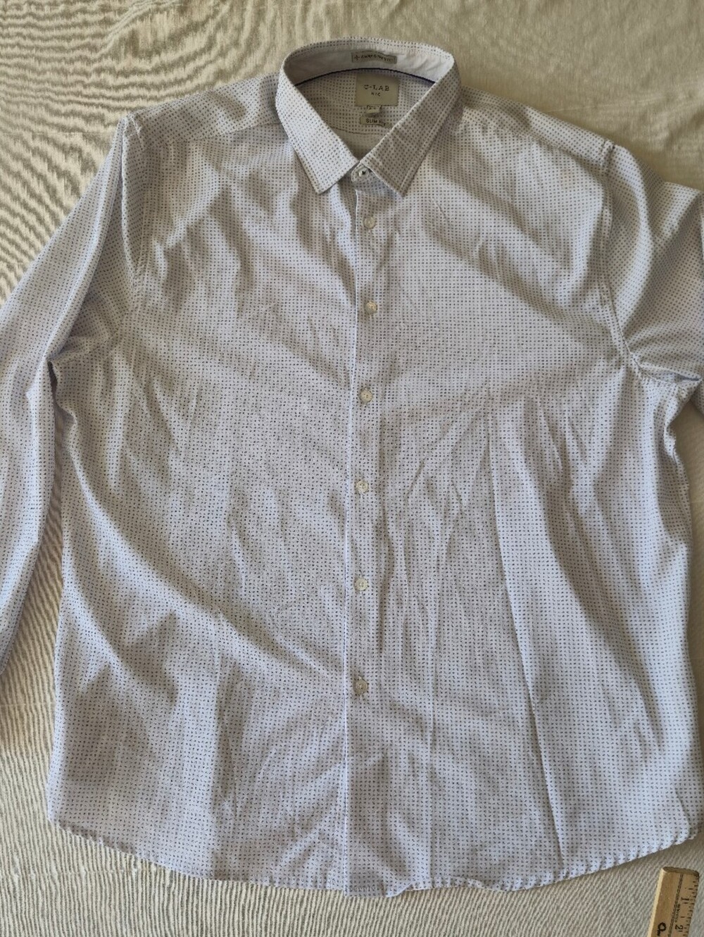 C-LAB NYC Men's 4-Way Stretch Button-Up Shirt XXL